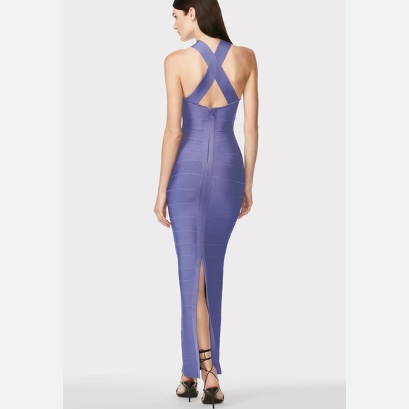 Herve Leger Purple Maxi Dress - Picture 4 of 13